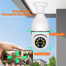 Load image into Gallery viewer, HD Wifi Bulb Hidden IP Camera Panoramic Home Security Spy Cam Light LED Bulb
