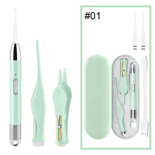 Load image into Gallery viewer, Rechargeable USB Children Luminous Earpick Visible Ear Spoon Ear Wax Removal Tool Ear Cleaning Care

