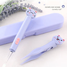Load image into Gallery viewer, Rechargeable Children Luminous Earpick Visible Ear Spoon Silicone Soft Head Ear Spoon Ear Wax Removal Tool Ear Cleaning Care
