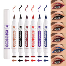 Load image into Gallery viewer, Double-headed Stamp Colorful Eyeliner Waterproof Anti-smudge Eyeliner Multicolor Eyeliner Eye Makeup Cosmetic
