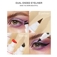 Load image into Gallery viewer, Double-headed Stamp Colorful Eyeliner Waterproof Anti-smudge Eyeliner Multicolor Eyeliner Eye Makeup Cosmetic
