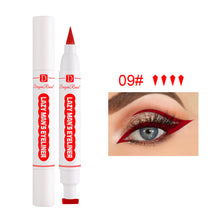Load image into Gallery viewer, Double-headed Stamp Colorful Eyeliner Waterproof Anti-smudge Eyeliner Multicolor Eyeliner Eye Makeup Cosmetic
