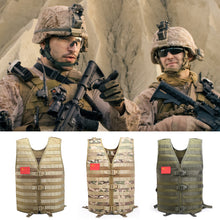 Load image into Gallery viewer, Tactical Molle Adjustable Vest Military Army Swat Utility Airsoft Vest Outdoor Sports Waistcoat for CS Fishing Hunting Gear

