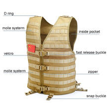 Load image into Gallery viewer, Tactical Molle Adjustable Vest Military Army Swat Utility Airsoft Vest Outdoor Sports Waistcoat for CS Fishing Hunting Gear
