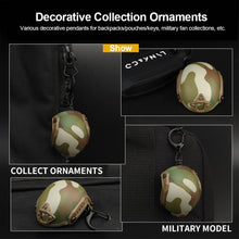 Load image into Gallery viewer, Portable Tactical Fast Helmet Model Keychain Key Ring Mini Bottle Opener Keychain Backpack Charm Military Fan Accessories Gift
