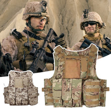 Load image into Gallery viewer, 600D Tactical Vest Mens Military Hunting Vest Field Battle Airsoft Molle Oxford Waistcoat Combat Assault Plate Carrier Vest
