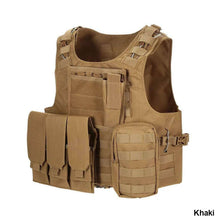 Load image into Gallery viewer, 600D Tactical Vest Mens Military Hunting Vest Field Battle Airsoft Molle Oxford Waistcoat Combat Assault Plate Carrier Vest
