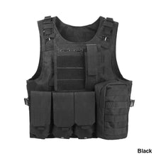 Load image into Gallery viewer, 600D Tactical Vest Mens Military Hunting Vest Field Battle Airsoft Molle Oxford Waistcoat Combat Assault Plate Carrier Vest
