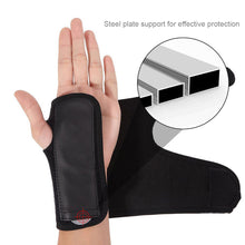 Load image into Gallery viewer, Splint Sprains Arthritis Black Band Belt Carpal Tunnel Hands Wrist Support Brace Strap Useful
