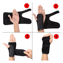 Load image into Gallery viewer, Splint Sprains Arthritis Black Band Belt Carpal Tunnel Hands Wrist Support Brace Strap Useful
