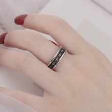 Load image into Gallery viewer, 6MM Punk Fashion Rings for Women Men Retro Hip-Hop Personality Ring Engraved Retro Hipster Ring Hollow Cross Rings
