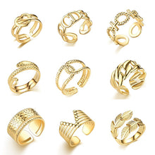 Load image into Gallery viewer, Retro Punk Opening Finger Rings Steampunk Hip Hop Personality Finger Party Jewelry Men Women Rings
