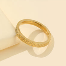 Load image into Gallery viewer, Fashion Stainless Steel Ring Love Lattice Couple Gold Couple Jewelry Anniversary Valentine's Day Gifts
