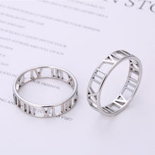 Load image into Gallery viewer, Roman Numerals Stainless Steel Ring For Women Men Classic Rose Gold Color Casual Couple Rings Jewelry Gift
