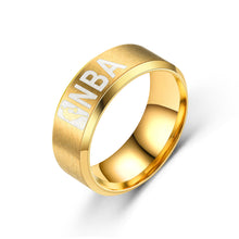 Load image into Gallery viewer, Stainless Steel NBA Circle Ring Jewelry Lovers Man Women Fashion Fine Smooth Popular Titanium Ring Jewelry Accessorie Wedding
