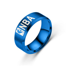 Load image into Gallery viewer, Stainless Steel NBA Circle Ring Jewelry Lovers Man Women Fashion Fine Smooth Popular Titanium Ring Jewelry Accessorie Wedding
