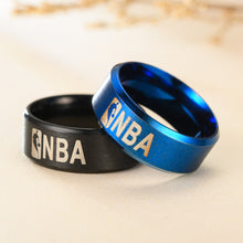 Load image into Gallery viewer, Stainless Steel NBA Circle Ring Jewelry Lovers Man Women Fashion Fine Smooth Popular Titanium Ring Jewelry Accessorie Wedding
