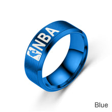Load image into Gallery viewer, Stainless Steel NBA Circle Ring Jewelry Lovers Man Women Fashion Fine Smooth Popular Titanium Ring Jewelry Accessorie Wedding
