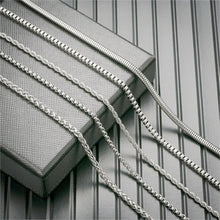 Load image into Gallery viewer, Fashion New Chain Necklace For Men Punk Silver Color Stainless Steel Long Necklace Men Hip Hop Jewelry Gift
