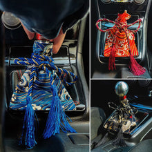 Load image into Gallery viewer, Universal Car Pattern Style Canvas Shift Lever Knob Dust Cover Racing Sword Shift Knob Collars Accessories
