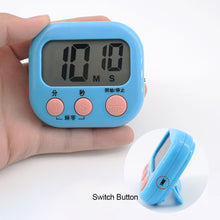 Load image into Gallery viewer, Mini Digital Kitchen Timer LCD Counter Display Loud Alarm Clock Manual Electronic Countdown Sports Magnetic Digital Timer Kitchen Cooking Study Shower Sports Games
