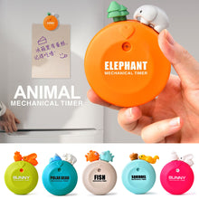 Load image into Gallery viewer, Cartoon Animal Shape Mechanical Magnetic Fridge Timer 60 Minute Timer Easy Operate Loud Alarm Kitchen Timer for Cooking Baking Helper Kitchen Tools Home Decoration
