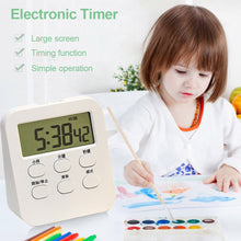 Load image into Gallery viewer, Mini Digital Kitchen Timer Manual Electronic Countdown Clock Magnetic Digital Timer with Large LCD Display Kitchen Cooking Shower Study
