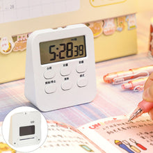 Load image into Gallery viewer, Mini Digital Kitchen Timer Manual Electronic Countdown Clock Magnetic Digital Timer with Large LCD Display Kitchen Cooking Shower Study
