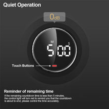 Load image into Gallery viewer, Kitchen Timer Digital Timer Manual Countdown Alarm Clock Magnetic Digital Timer Mechanical Cooking Timer Cooking Shower Study Stopwatch
