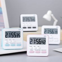 Load image into Gallery viewer, Digital Timer Manual Electronic Countdown Clock With Flashing Light Cooking Kitchen Sport Study Game With Magnetic Countdown Alarm Clock
