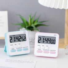 Load image into Gallery viewer, Digital Timer Manual Electronic Countdown Clock With Flashing Light Cooking Kitchen Sport Study Game With Magnetic Countdown Alarm Clock
