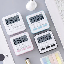 Load image into Gallery viewer, Digital Timer Manual Electronic Countdown Clock With Flashing Light Cooking Kitchen Sport Study Game With Magnetic Countdown Alarm Clock

