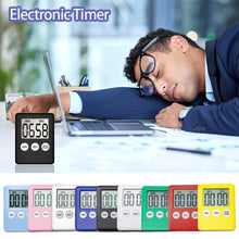 Load image into Gallery viewer, Digital Timer Manual Electronic Countdown Clock Loud Alarm Cooking Kitchen Sport Study Game With Magnetic Countdown Alarm Clock
