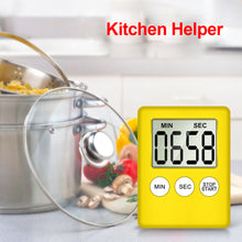 Load image into Gallery viewer, Digital Timer Manual Electronic Countdown Clock Loud Alarm Cooking Kitchen Sport Study Game With Magnetic Countdown Alarm Clock
