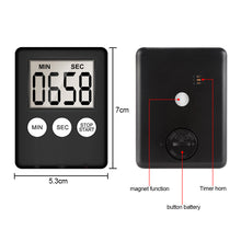 Load image into Gallery viewer, Digital Timer Manual Electronic Countdown Clock Loud Alarm Cooking Kitchen Sport Study Game With Magnetic Countdown Alarm Clock
