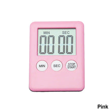 Load image into Gallery viewer, Digital Timer Manual Electronic Countdown Clock Loud Alarm Cooking Kitchen Sport Study Game With Magnetic Countdown Alarm Clock
