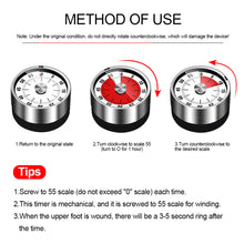 Load image into Gallery viewer, Mechanical Manual Digital Timer Magnetic Kitchen Timer Cooking BakingStudy Fitness Countdown Alarm Clock Gadget Kitchen Accesories
