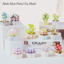 Load image into Gallery viewer, Flower Building Block Flowers Bouquet Rose Sakura Lily DIY Creative Bouquet Compatible with Cute Girl Toy Valentine's Day Gift Puzzle Assembled Building Block Toy
