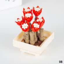Load image into Gallery viewer, Flower Building Block Flowers Bouquet Rose Sakura Lily DIY Creative Bouquet Compatible with Cute Girl Toy Valentine's Day Gift Puzzle Assembled Building Block Toy
