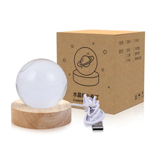 Load image into Gallery viewer, Glowing Galaxy Ferris Wheel Crystal Ball Night Lights USB Power Warm Light Bedside Light Christmas Kid Gift Night Lamp
