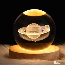 Load image into Gallery viewer, Glowing Galaxy Ferris Wheel Crystal Ball Night Lights USB Power Warm Light Bedside Light Christmas Kid Gift Night Lamp
