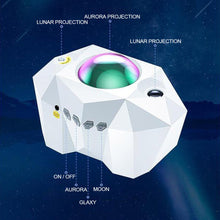 Load image into Gallery viewer, Led Aurora Borealis Moon Galaxy Night Lights Bluetooth Music Laser Star Nebula Projection Bedroom Decoration Atmospher Projector
