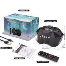Load image into Gallery viewer, Led Aurora Borealis Moon Galaxy Night Lights Bluetooth Music Laser Star Nebula Projection Bedroom Decoration Atmospher Projector
