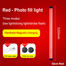 Load image into Gallery viewer, Handheld LED Night Lamps RGB Colorful Atmosphere Fill Light Rechargeable Bedroom Photography Selfie Lamp Lighting Room Decor

