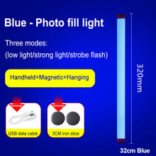 Load image into Gallery viewer, Handheld LED Night Lamps RGB Colorful Atmosphere Fill Light Rechargeable Bedroom Photography Selfie Lamp Lighting Room Decor

