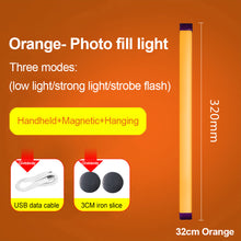 Load image into Gallery viewer, Handheld LED Night Lamps RGB Colorful Atmosphere Fill Light Rechargeable Bedroom Photography Selfie Lamp Lighting Room Decor
