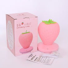 Load image into Gallery viewer, Fun Strawberry Shape Led Energy-saving Lamp Children with Sleeping Night Light USB Charging Silicone Lamp Touch Switch Birthday Xmas Gift
