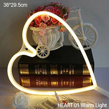 Load image into Gallery viewer, Neon LED Light Sign Lightning LOVE Heart Neon Light Neon Signs Xmas Birthday Gift for Bar Home Decor Party Christmas
