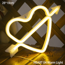 Load image into Gallery viewer, Neon LED Light Sign Lightning LOVE Heart Neon Light Neon Signs Xmas Birthday Gift for Bar Home Decor Party Christmas
