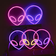 Load image into Gallery viewer, Neon LED Light Sign Lightning Aliens ET Neon Light Wall Hanging Neon Lamp Neon Signs for Bar Home Decor Party Christmas Xmas Birthday Gift
